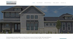 Desktop Screenshot of dreamscapehomebuilders.com