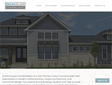 Tablet Screenshot of dreamscapehomebuilders.com